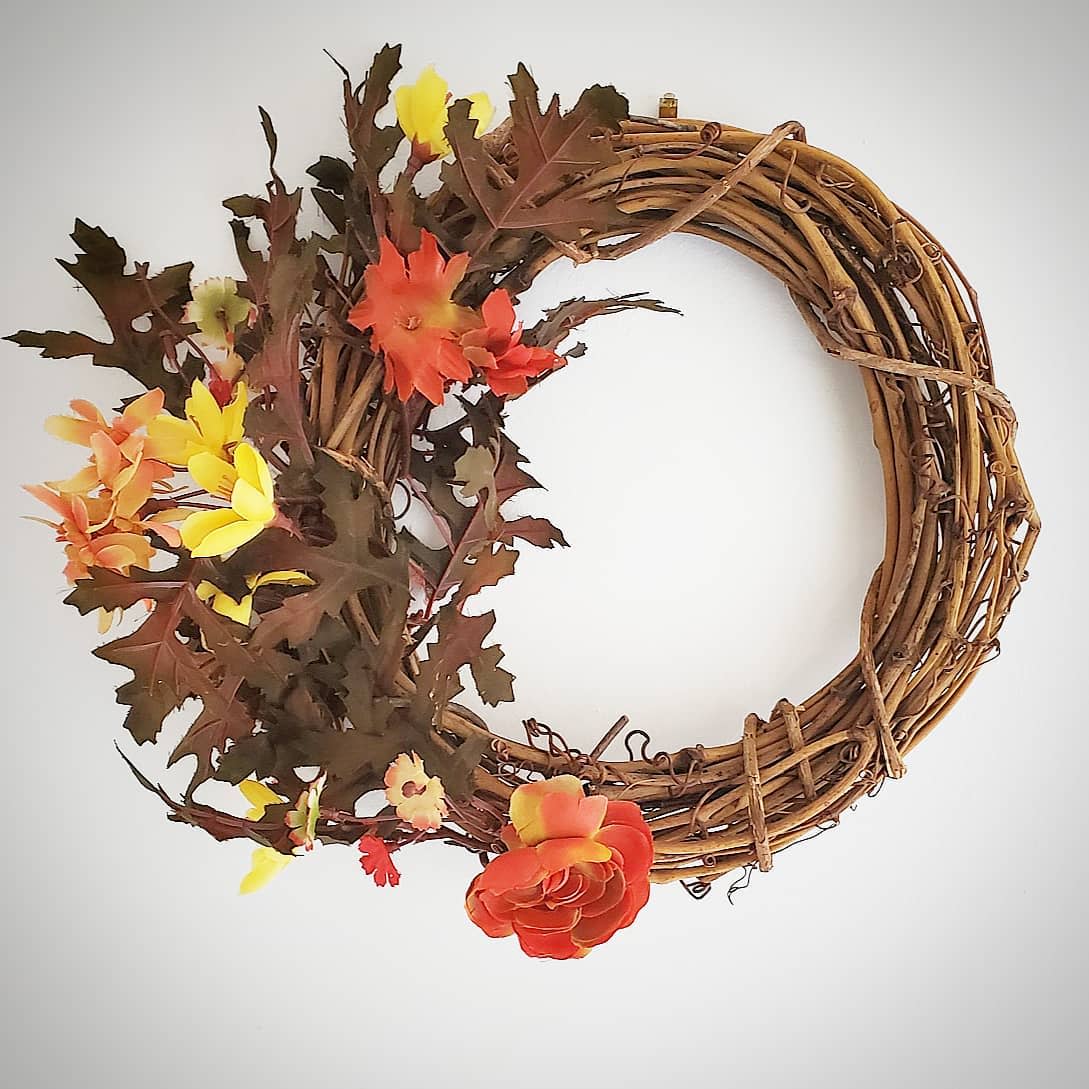 Fall twig wreath