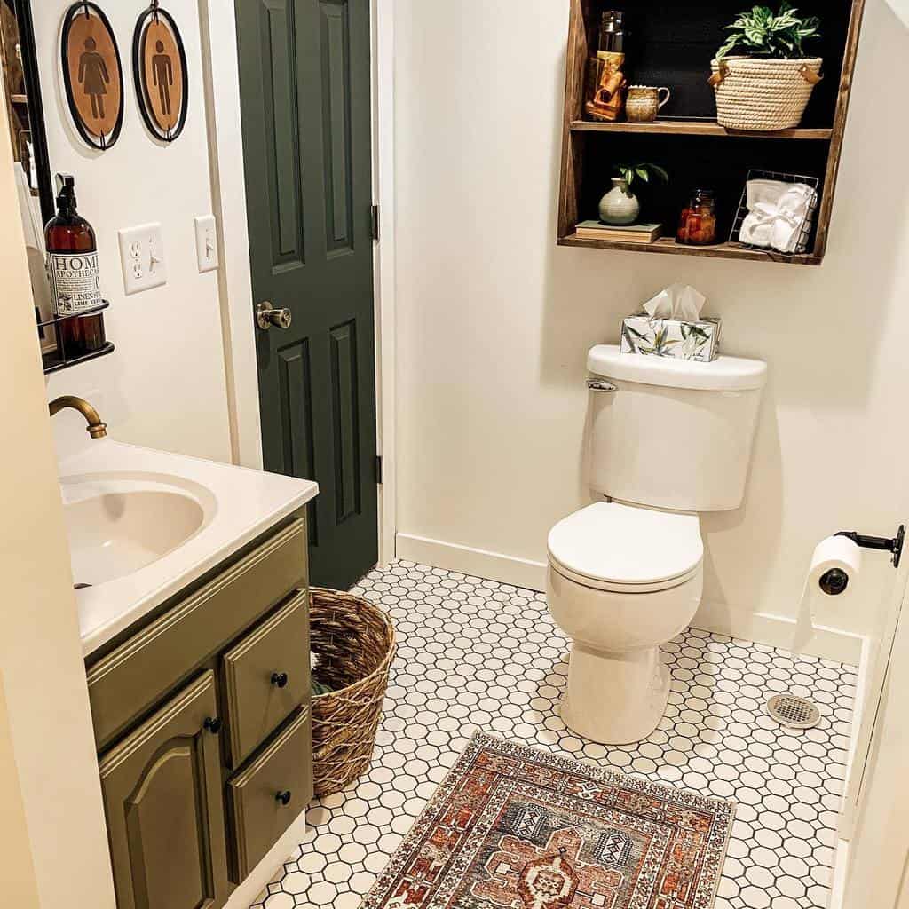 DIY over the toilet storage ideas 