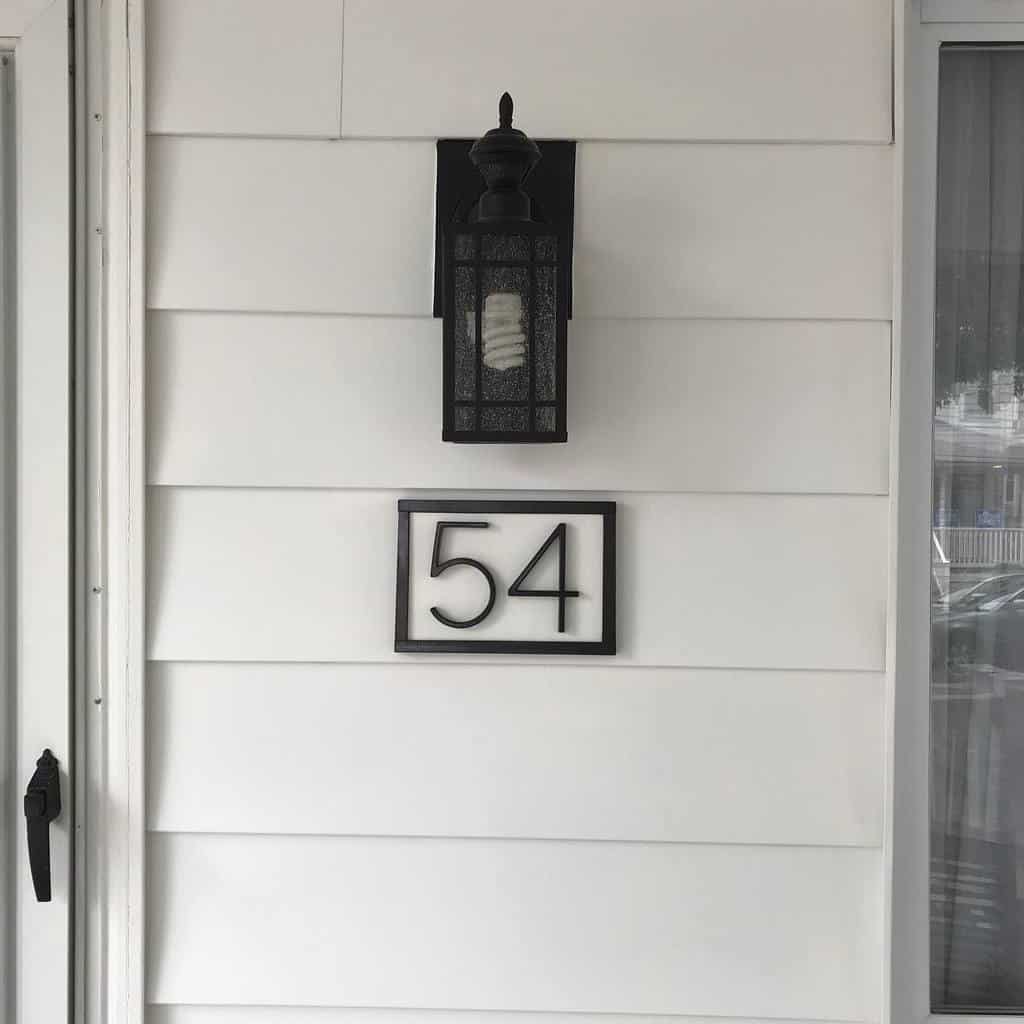 Front door house number ideas 