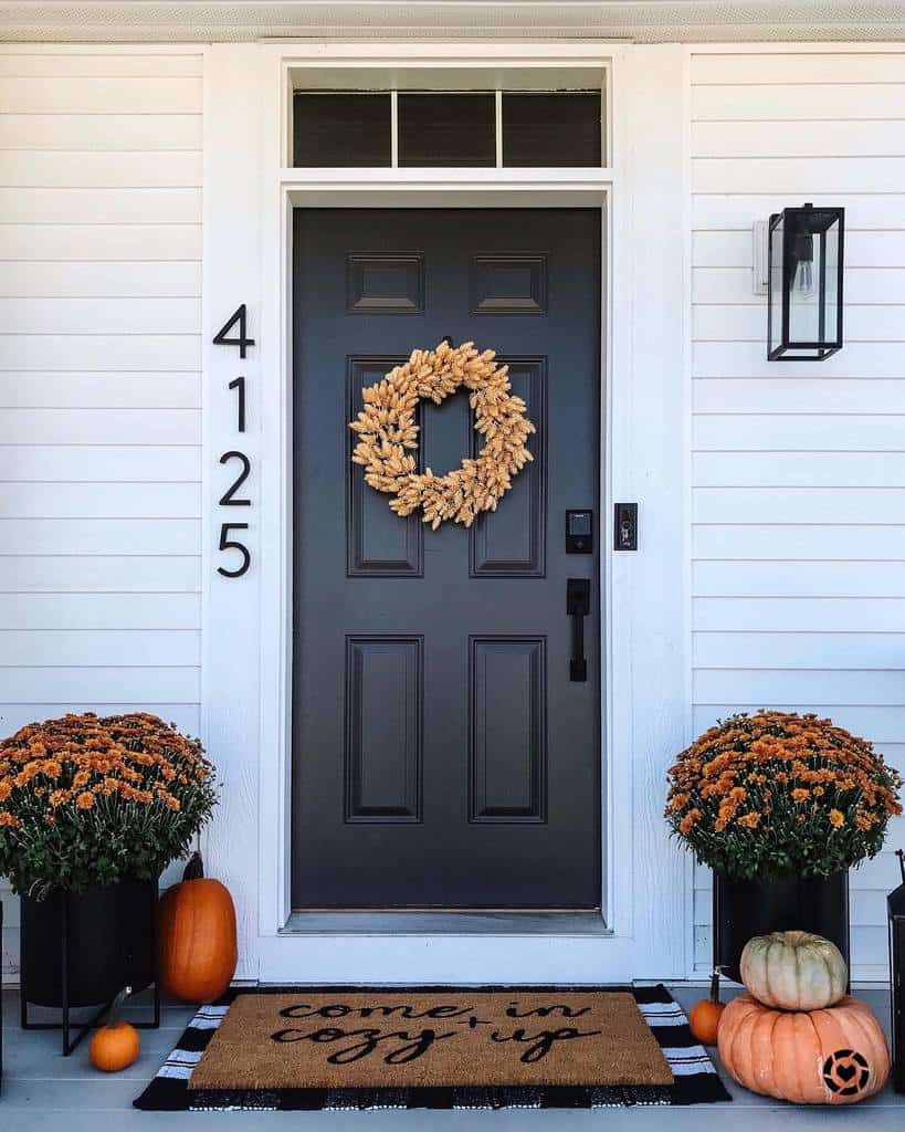 Front door house number ideas 