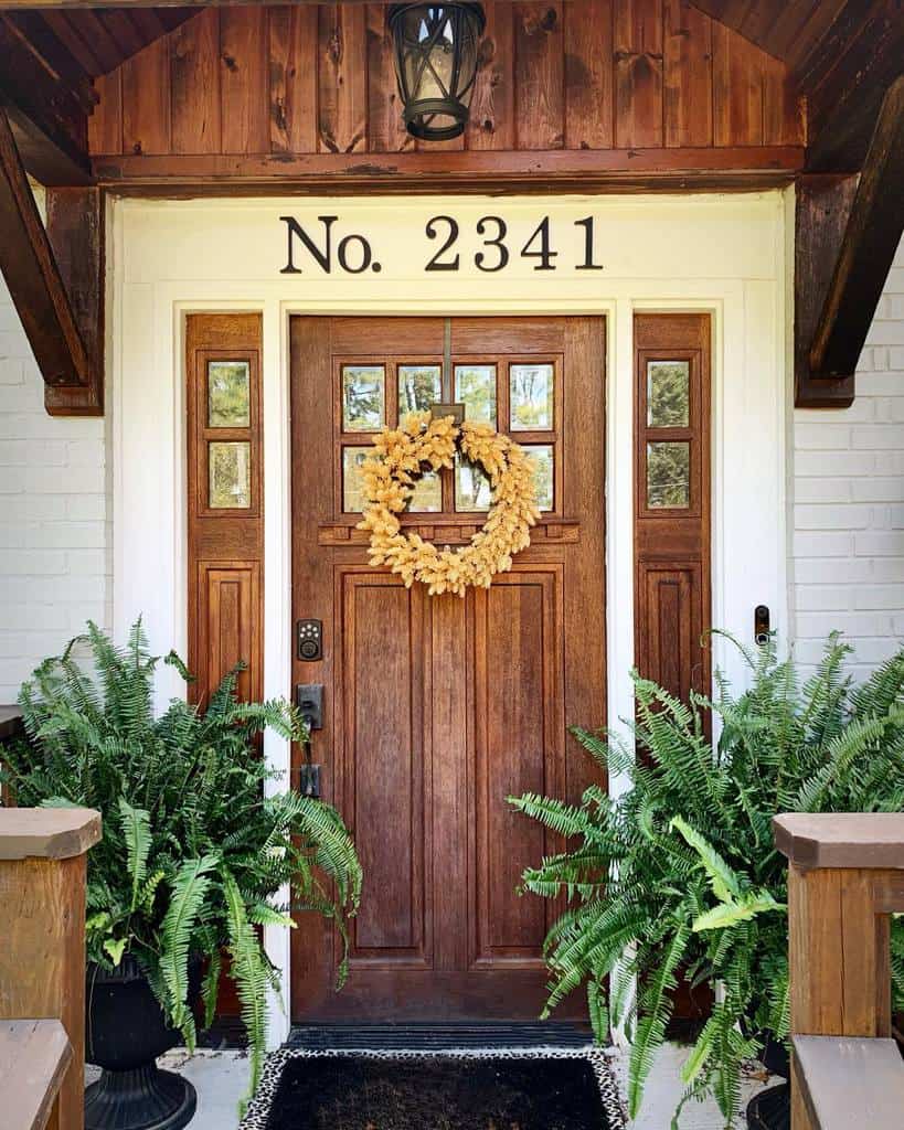 Front door house number ideas 