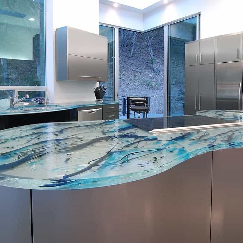 Resin countertop