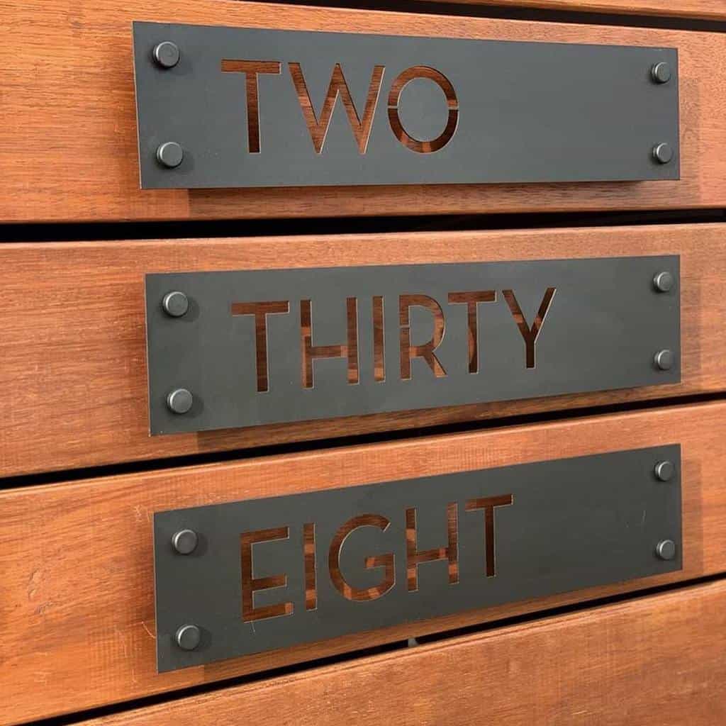 House number in words 