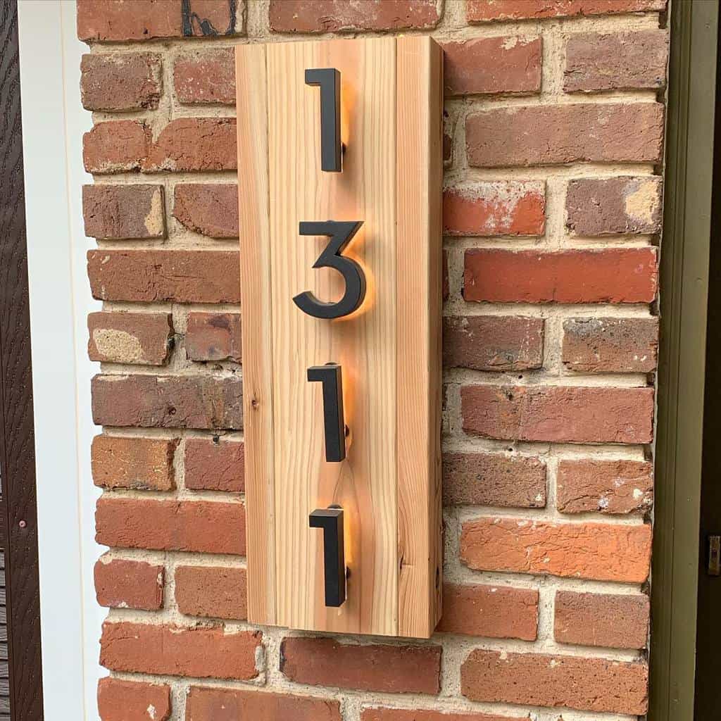Illuminated house number ideas