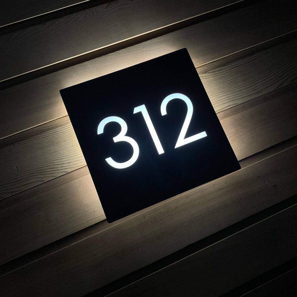 Illuminated house number ideas