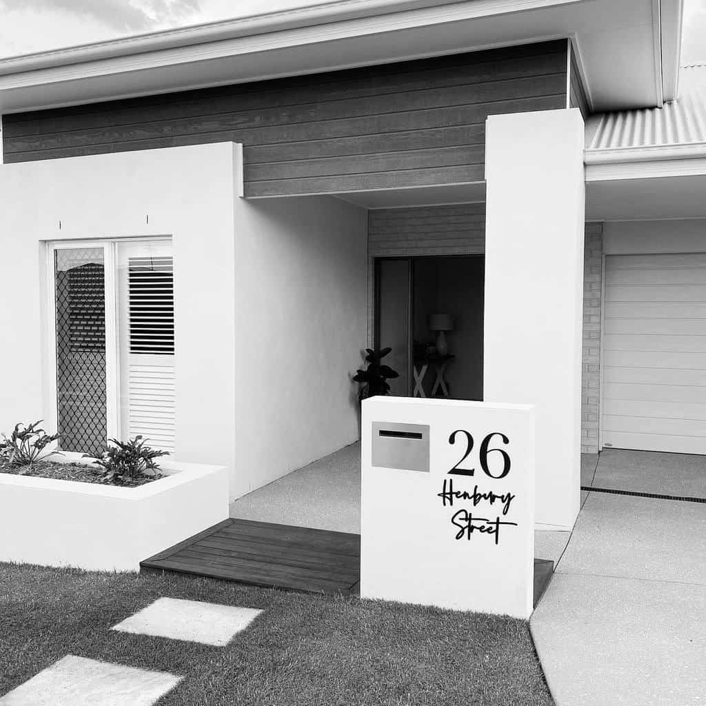 Mailbox house number ideas 