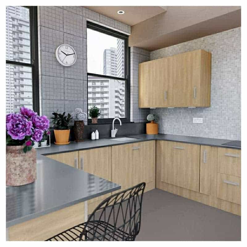 Stainless steel countertop