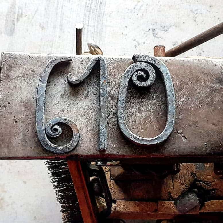 Metal house number ideas