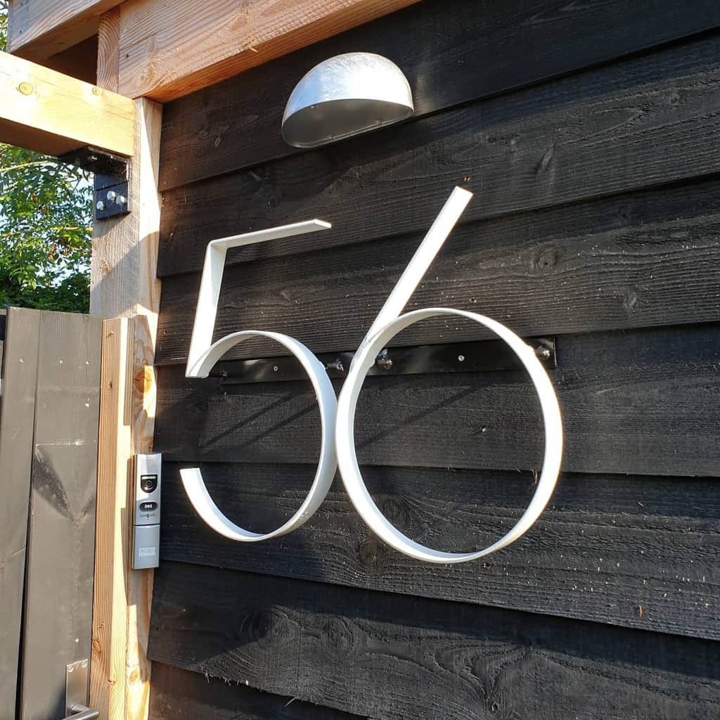 Metal house number ideas