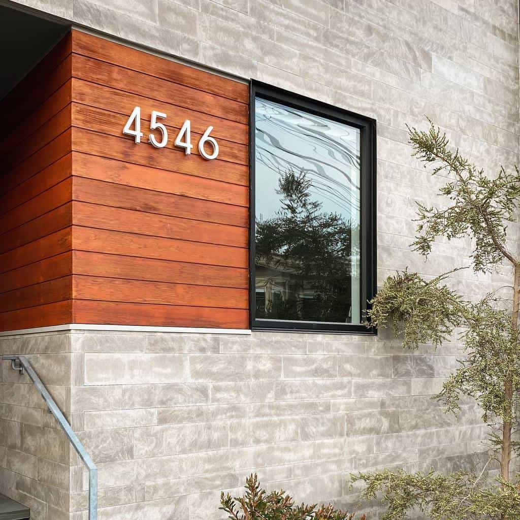 Modern house number ideas