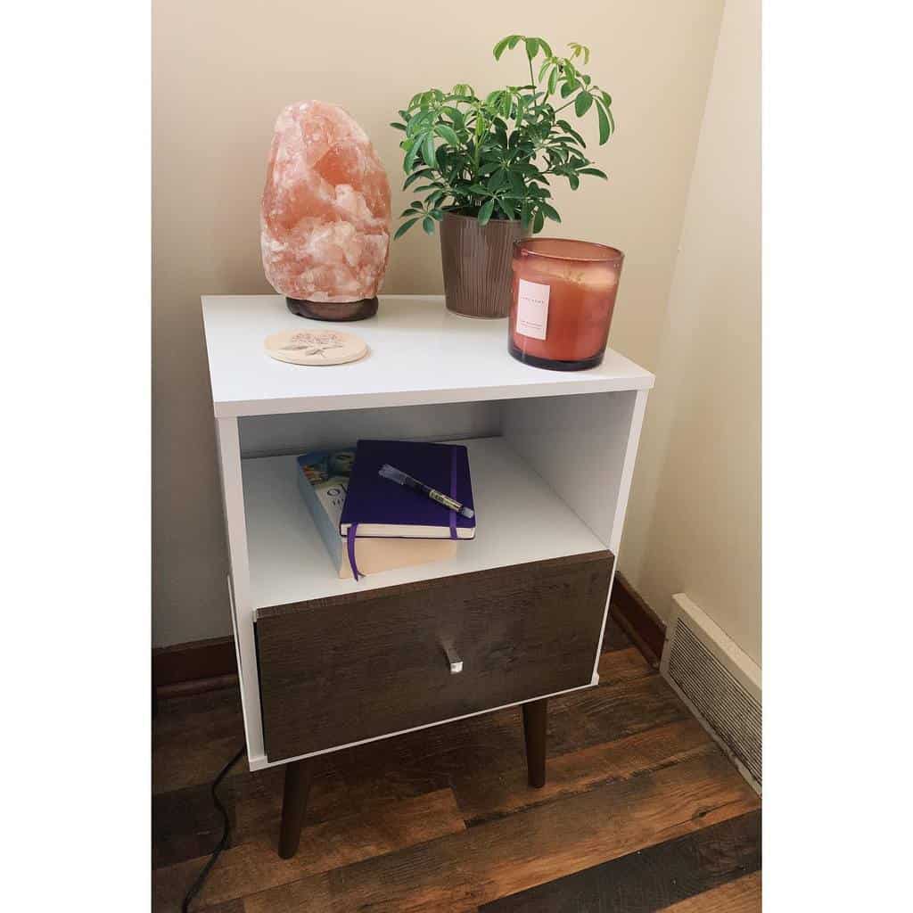 Open shelf nightstand