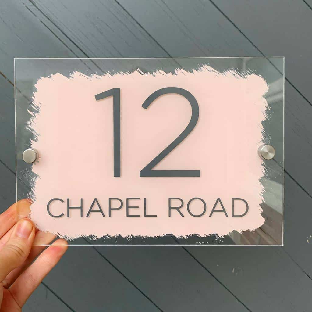 Number plate house number ideas
