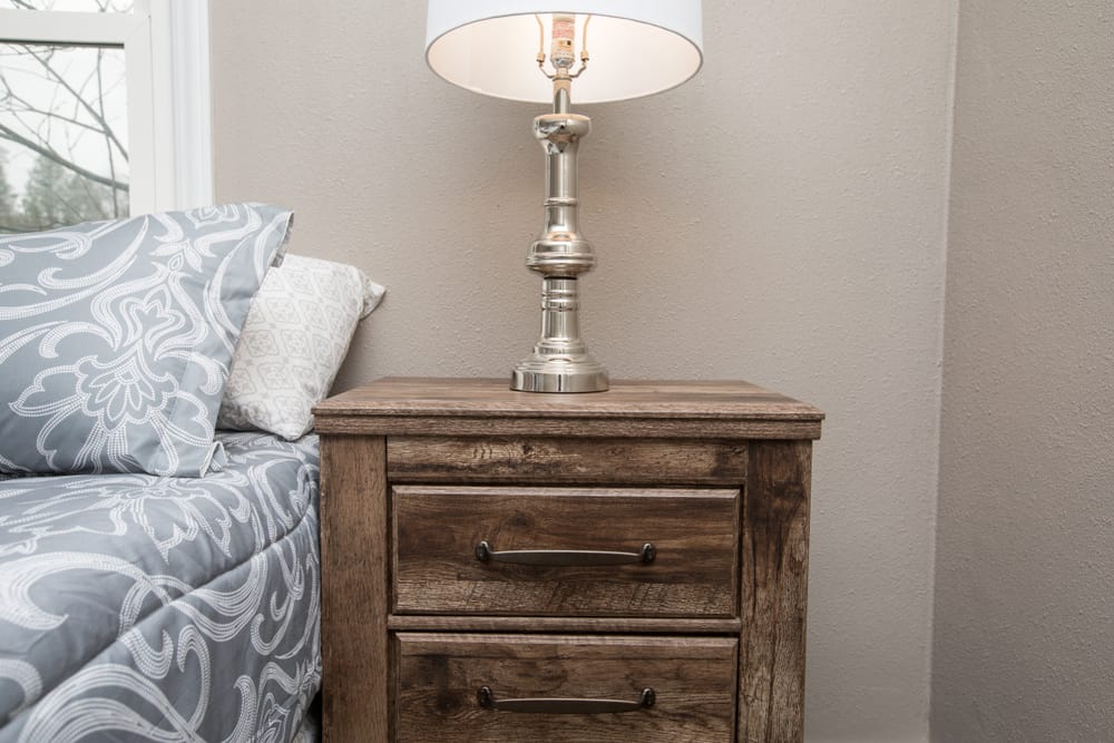 Rustic distressed nightstand