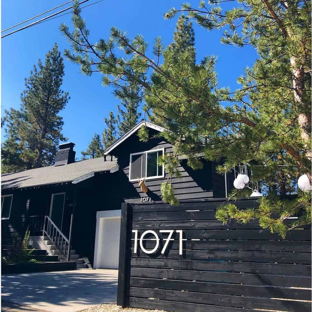 Wall or fence house number ideas