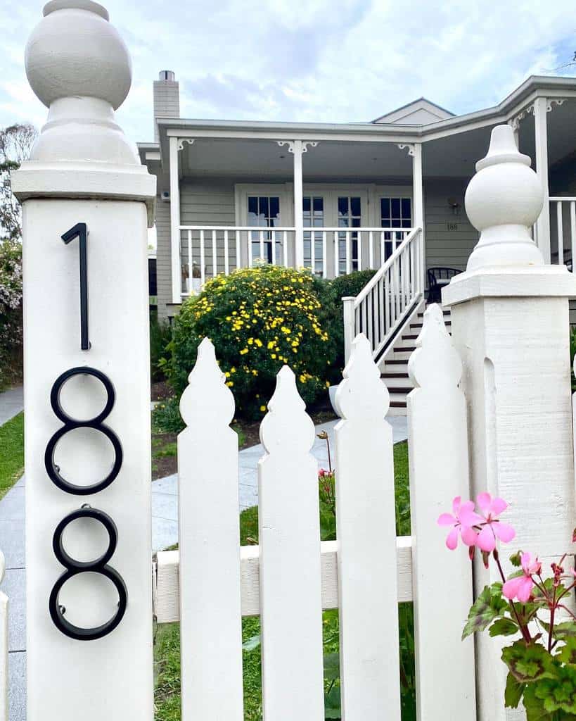 Wall or fence house number ideas