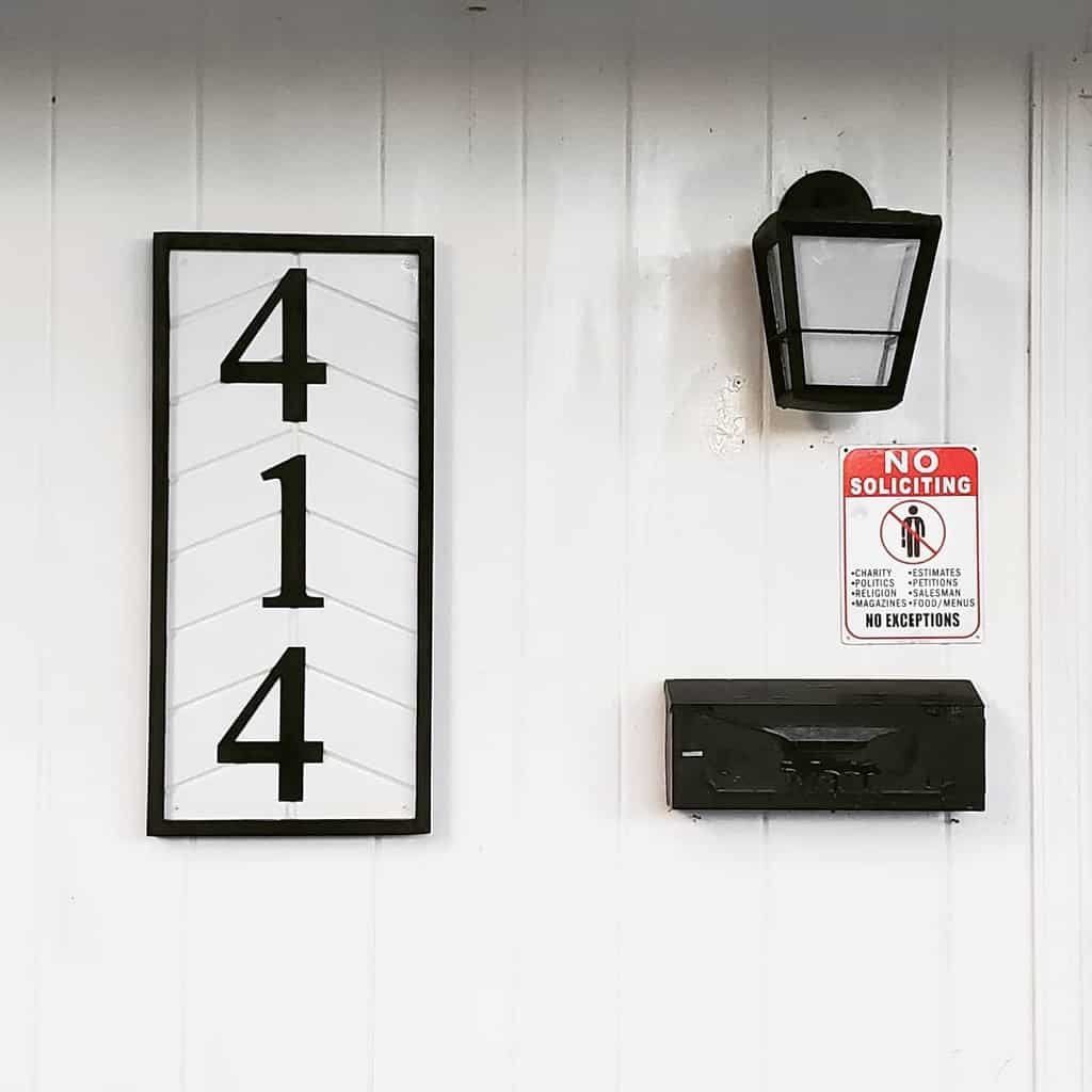 Wood house number ideas