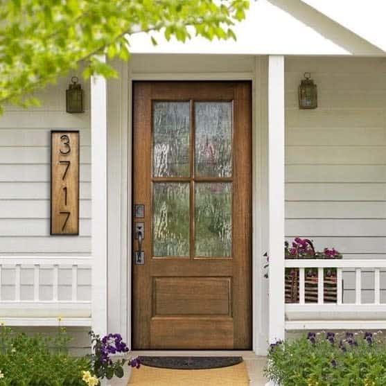 Wood house number ideas
