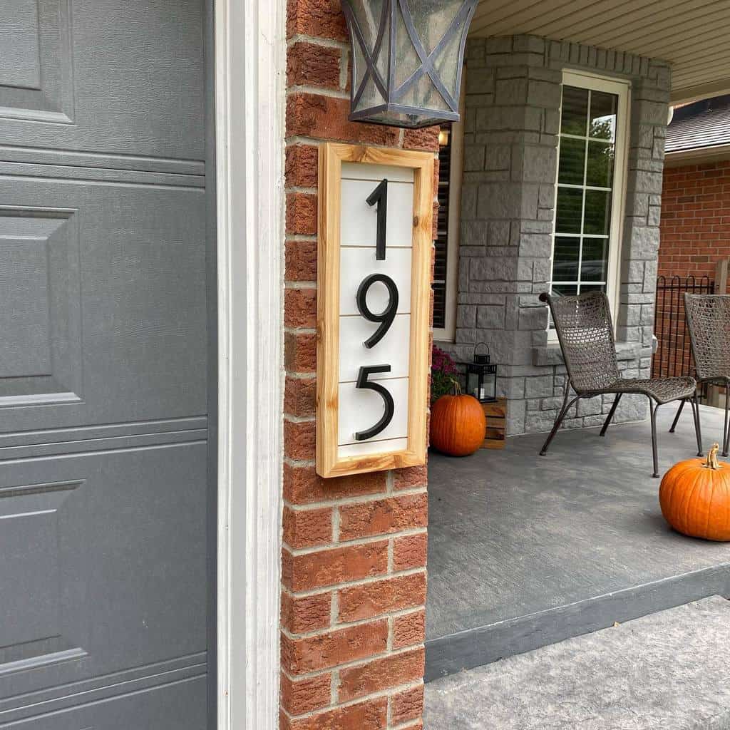 Wood house number ideas
