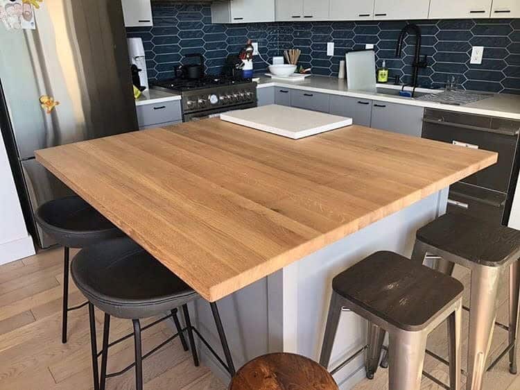 Wood countertop