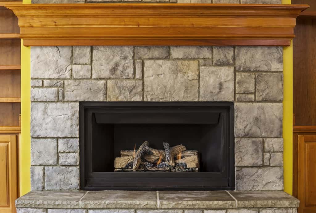 standard fireplace mantel height