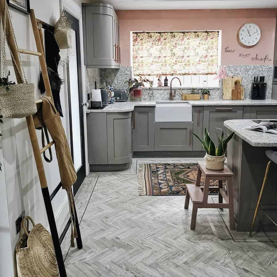 Chevron flooring