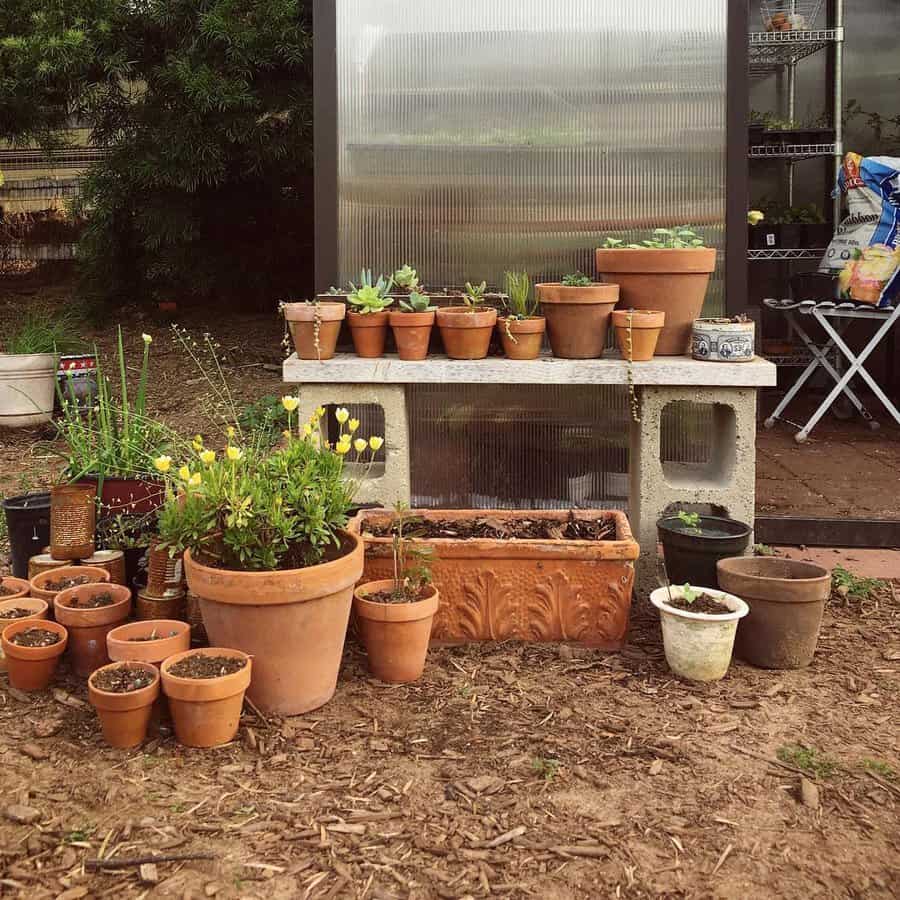 Cinder block containers