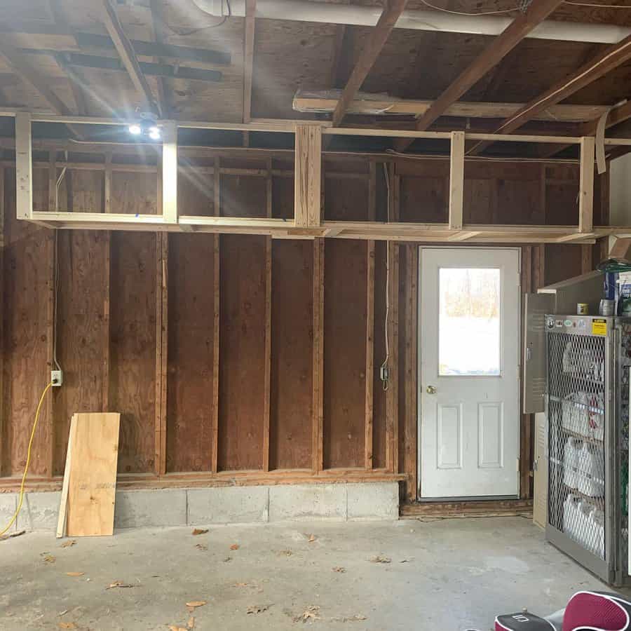 Wooden ceiling for garage
