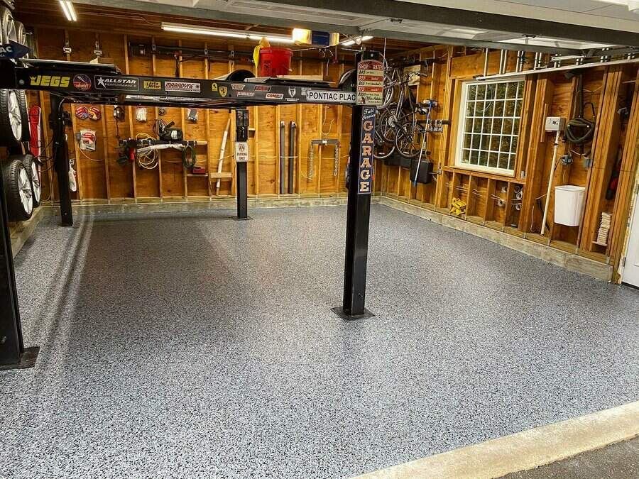 Garage epoxy floor