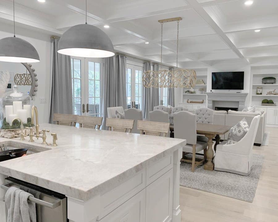 Lighting in an open concept space