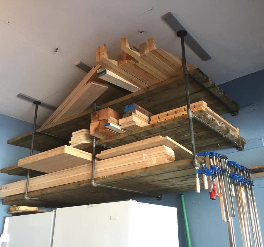 Overhead garage storage