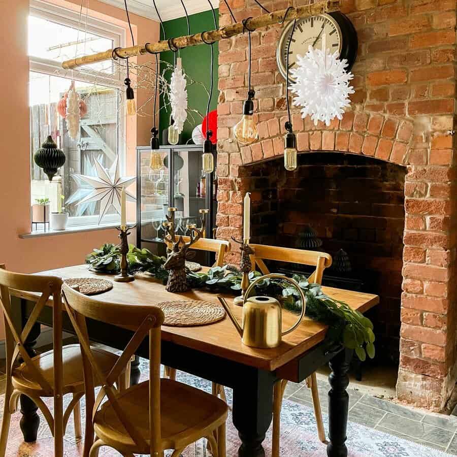 Rustic ceiling light