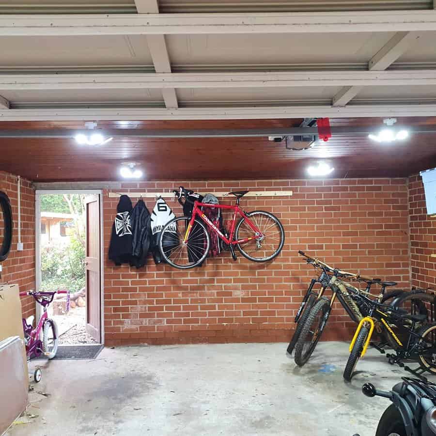 Wooden ceiling for garage