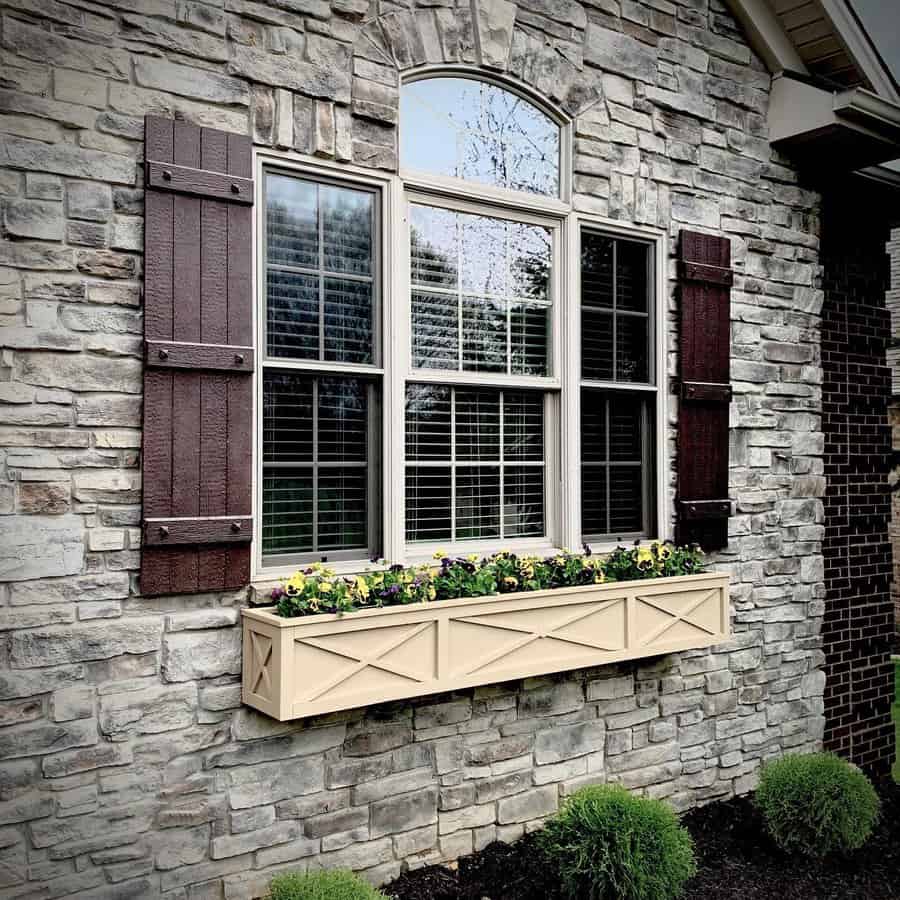Barn style window box