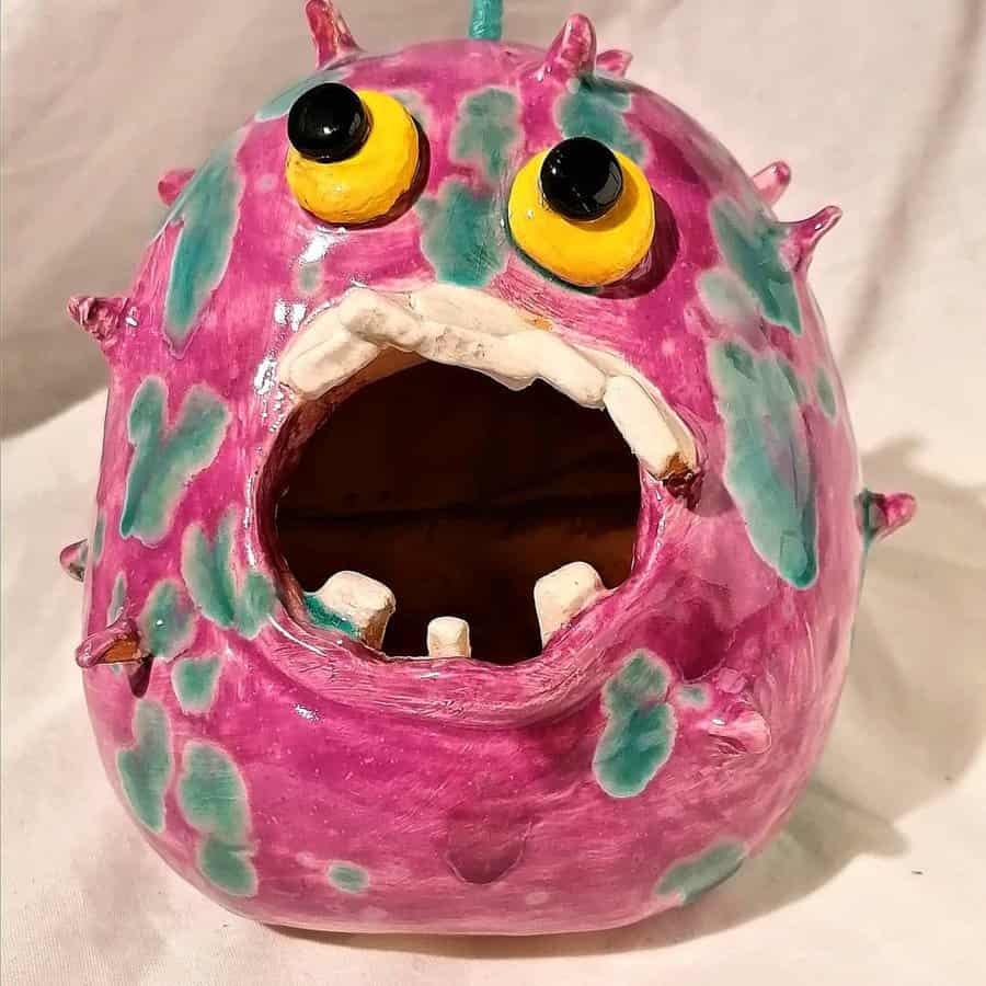 Sculptural birdhouse