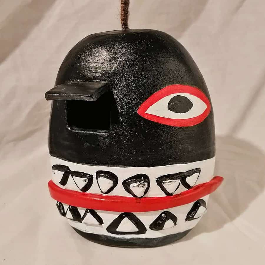 Sculptural birdhouse