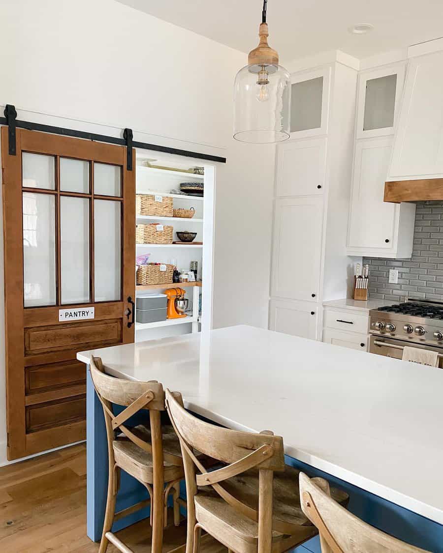 Wood Pantry Door Ideas heather bright629