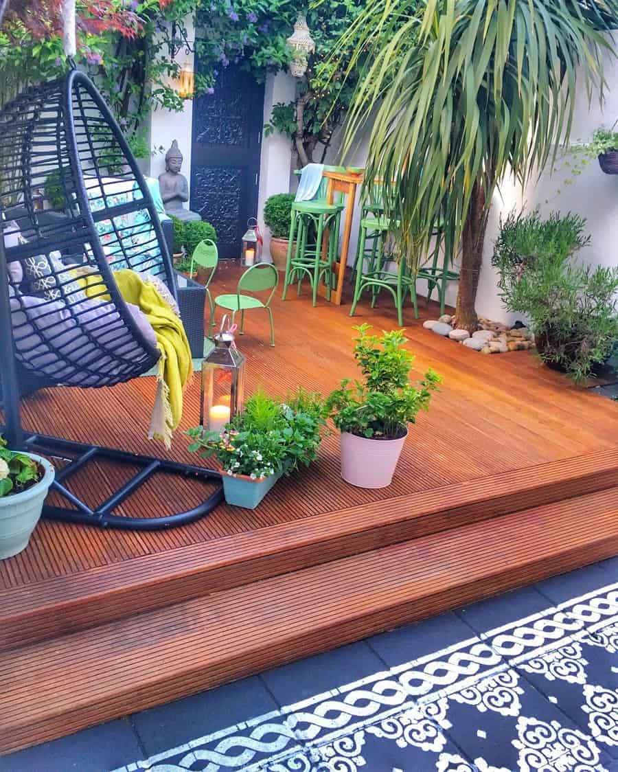 Wood patio