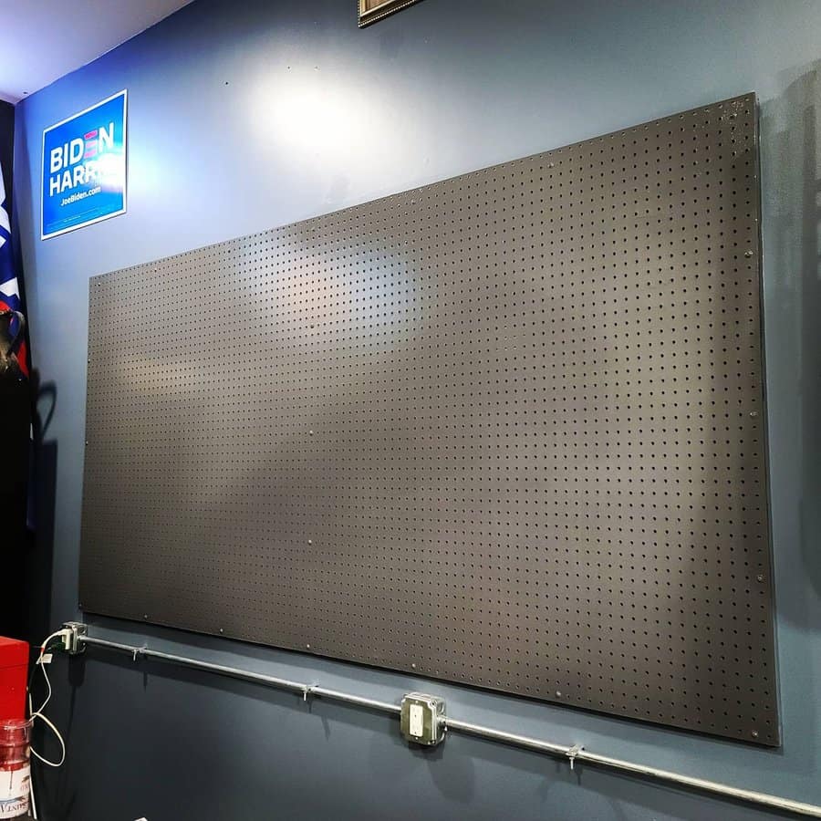 Large wall pegboard