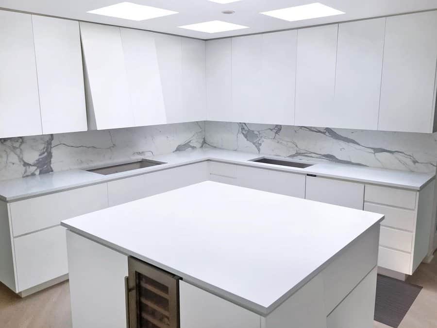 All white kitchen cabinetry