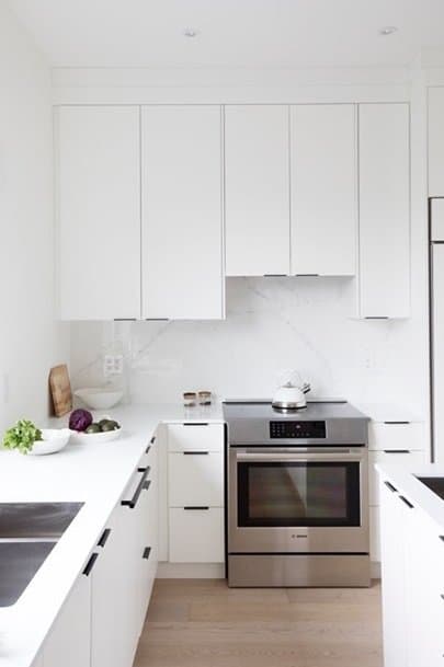 All white kitchen cabinetry