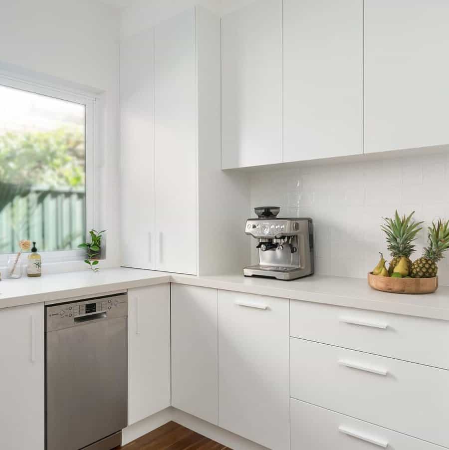 All white kitchen cabinetry