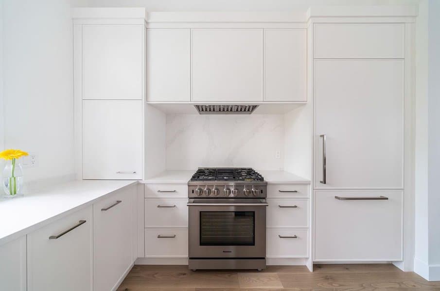 All white kitchen cabinetry