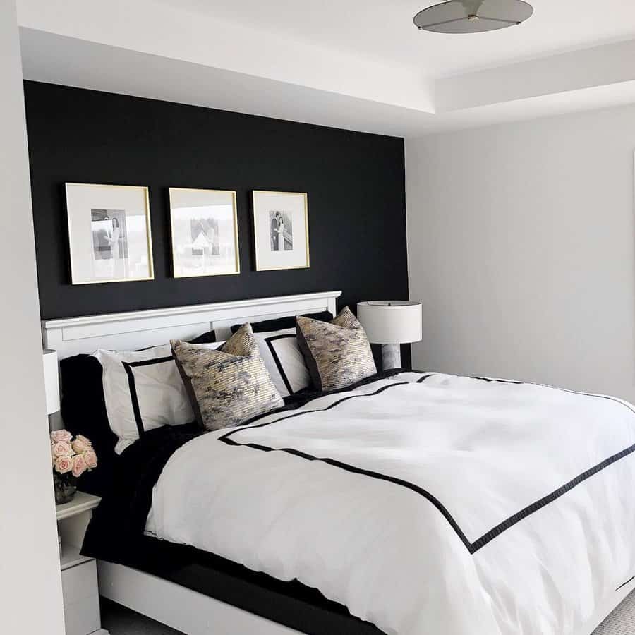 black accent wall
