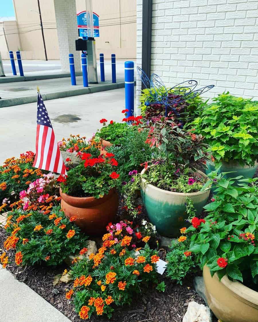 Containers to flower beds