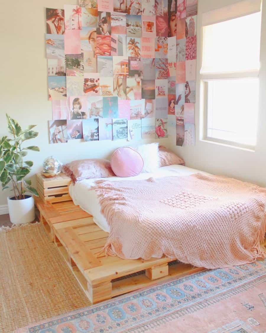 Mood board collage bedroom wall decor