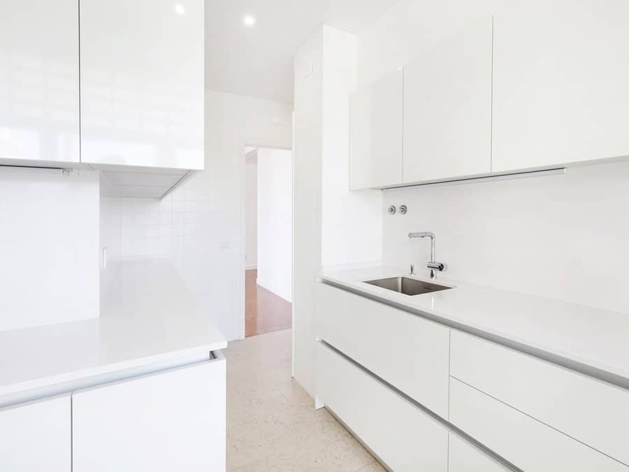 All white kitchen cabinetry