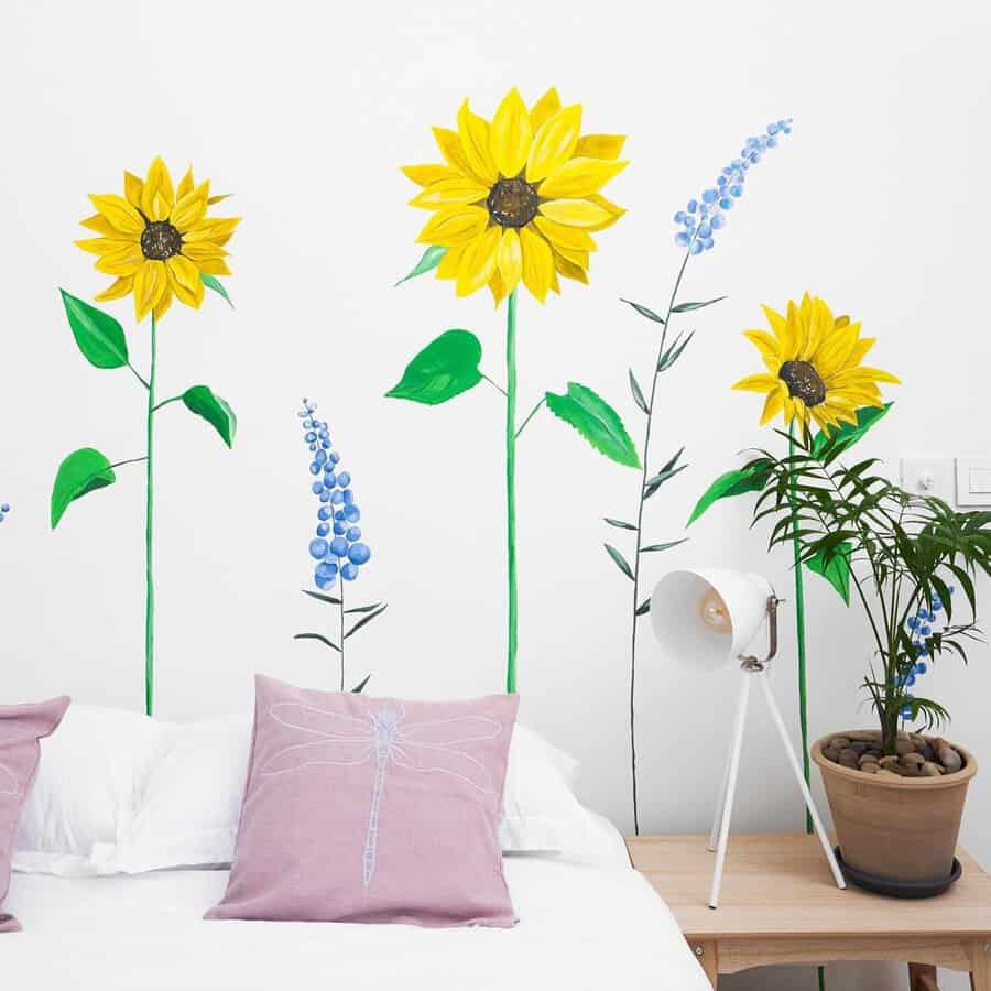 Mural art bedroom wall decor