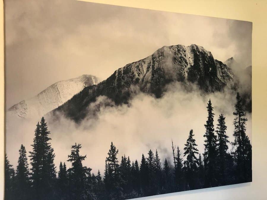 Monochromatic gallery bedroom wall decor