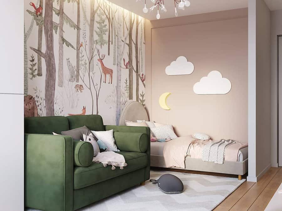 Mural art bedroom wall decor