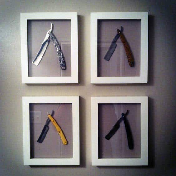 Hobby memorabilia wall